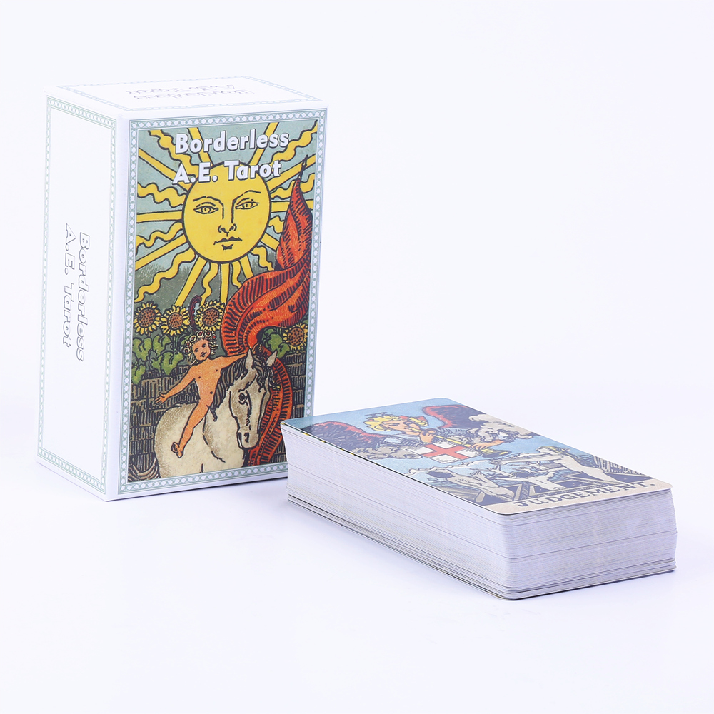Tarot Cards Deck With Guidebook - 12*7 см Borderless A.E. Таро колода