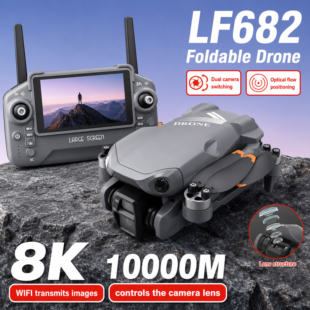 Дрон для аэрофотосъемки LF682  – обзор и цена Fpv Brushless Rc Drone 4K